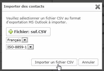 L'importation dans Mindjet Web